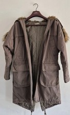 Whistles Ladies Parka Size Xs Green Long.