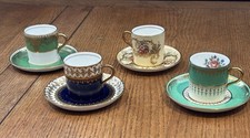 4 Aynsley Demitasse Cup And Saucer Sets
