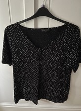 Phase Eight Black Spotty Top
