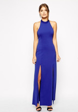 Jarlo Blue Halter Neck Maxi