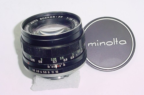 Minolta 55mm rokkor - f/1.8,