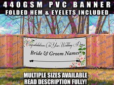 Wedding PVC BANNER SIGN Indoor