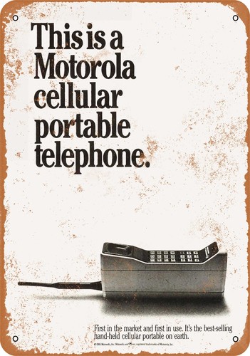 Metal sign 1985 - sign,