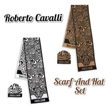Roberto Cavalli Scarf Hat Set