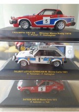 3 x 1/43 RALLY CAR MODELS BY