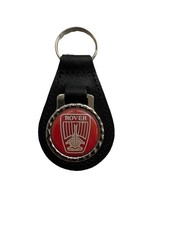 BLACK  LEATHER KEYRING/ FOB