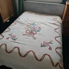 Vintage Double  Candlewick Bedspread