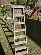 Vintage Wooden Step Ladder