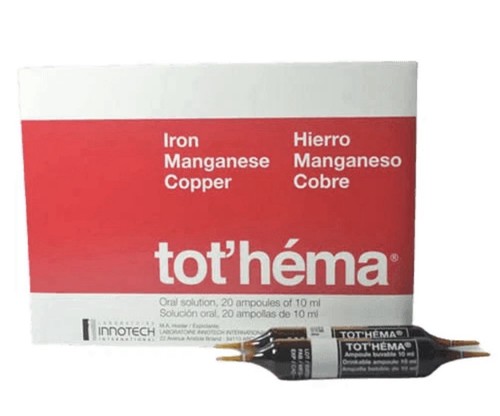 Tot hema iron ampoules 10ml - tot’hema,