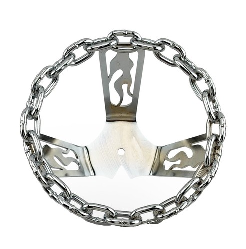 Chrome flame chain steering - chrome,