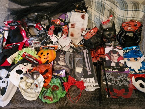 Job lot halloween cat masks - job,
