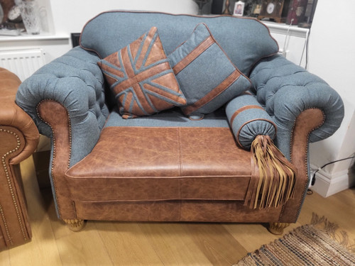 Brown leather harris - brown,