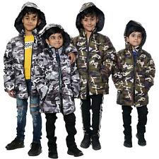 Kids Camo Puffer Coat Hooded Jacket New Detachable Hood Boys Age 3-13 yrs