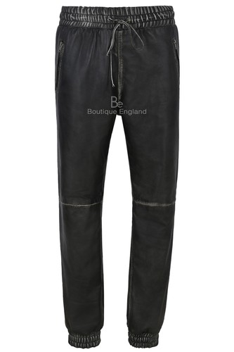 Mens real leather trouser - mens,