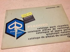Piaggio Vespa SI Parts List Catalog 1979