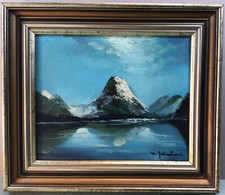 Signed Framed Oil Painting New