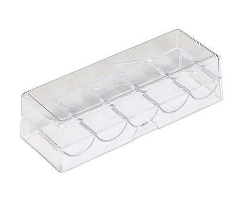 100 piece clear acrylic - acrylic, poker