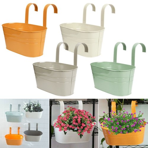 Oval metal plant flower - 4x,