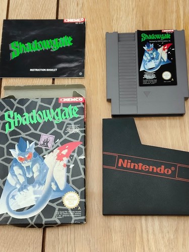 Nintendo nes shadowgate boxed - nintendo, shadowgate-
