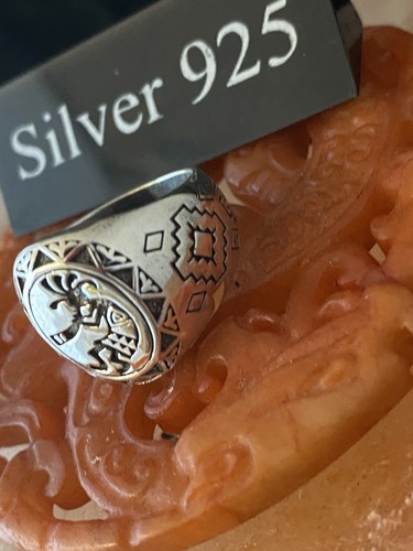 Silver kokopelli signet - signet, ring