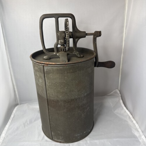 Antique hand crank - crank, butter