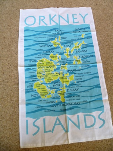 Vintage tea towel islands - vintage,