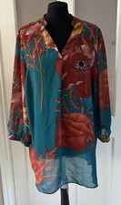 Matalan Sheer Teal Floral