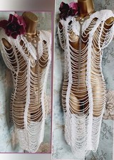 Topshop white crochet Festival