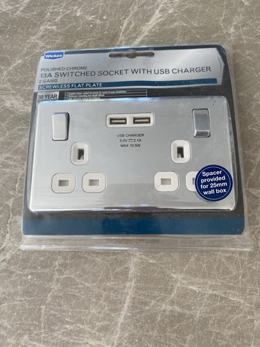 13a gang switched socket - switched,