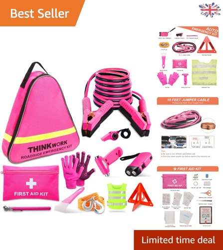 Stylish pink car emergency kit - pink,