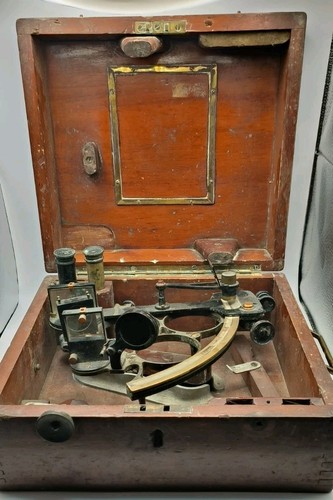 Antique maritime sextant - sextant,