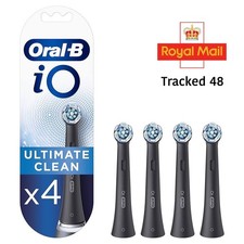 New Oral-B iO Ultimate Clean Replacement Toothbrush Heads Black