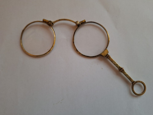 Lorgnette folding glasses - lorgnette,