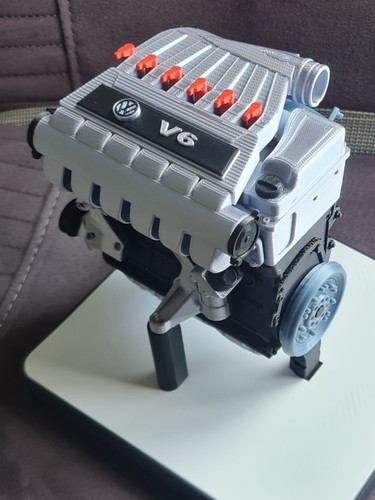 Golf r32 vr6 engine 3d - golf,