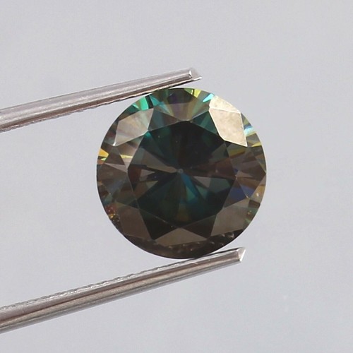 Aaa dark green moissanite - green,
