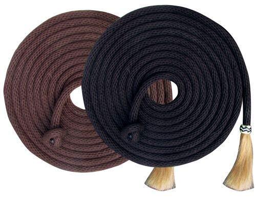 Showman nylon mecate reins - showman, 23'