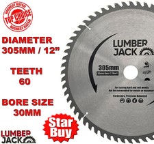 Lumberjack TCT Circular Saw Blade 305mm x 30mm 60 Teeth for Mitre & Table Saws