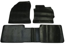 Toyota Auris 2013-on Fully Tailored Deluxe RUBBER Car Mats in Black 3 Piece TAXI