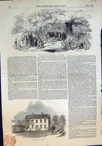 Antique old print ragged - antique,