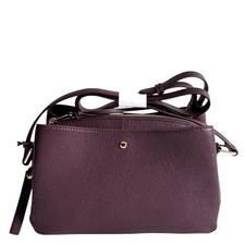 Paul Costelloe Handbag Burgundy Leather Medium Crossbody Bag - Kiwi - RRP £150
