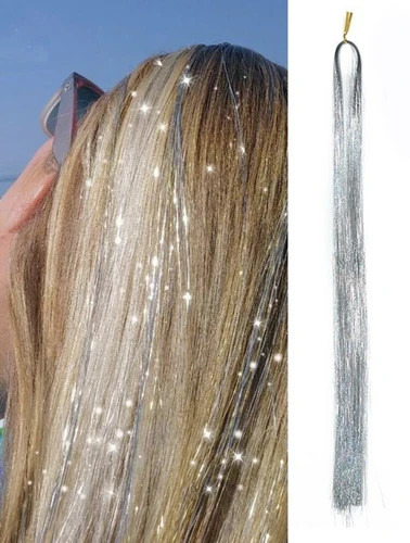 Hair tinsel strands long - tinsel,