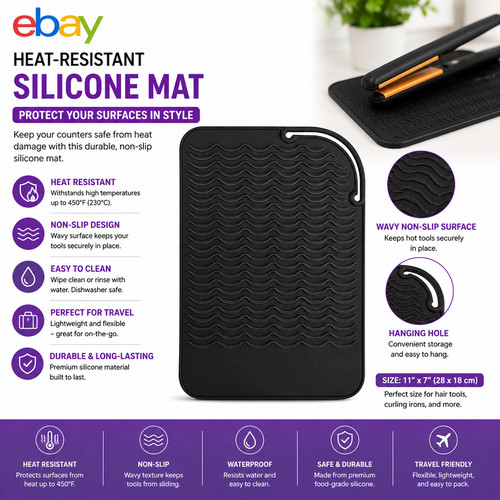 Heat resistant silicone - resistant, mat