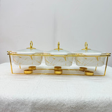 3-Piece Ceramic Chafing Dish