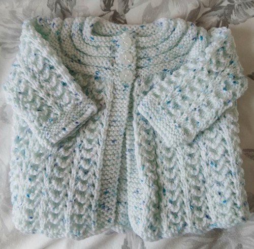 Beautiful hand knitted matinee - hand,