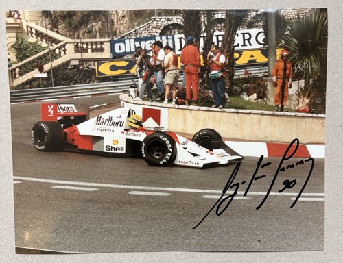 Ayrton senna signed photo - ayrton,