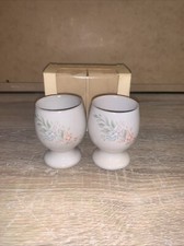 Two Denby Floral Pattern Egg