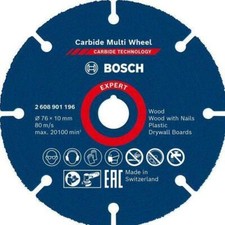 Bosch Professional Expert Carbide Multi Wheel Cutting Disc 76mm 2608901196