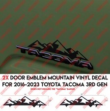 Toyota Tacoma Mountain badge decal for 2016-2021 TRD Pro Sport SR5 SR 3rd Gen