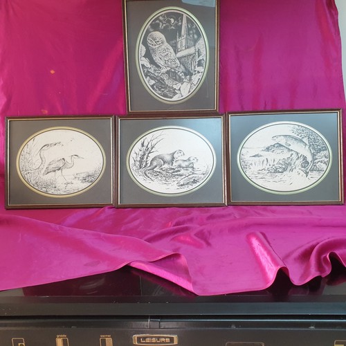 Signed framed pen - 4, ink