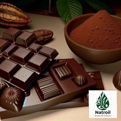 Natural cocoa theobroma cacao - cocoa, (theobroma
